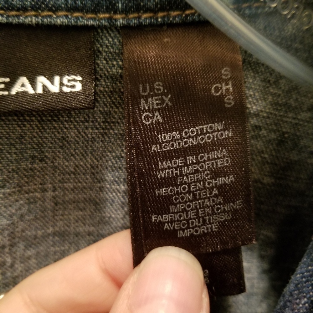 DKNY Jeans Medium Wash Jean Jacket - Picture 4 of 5